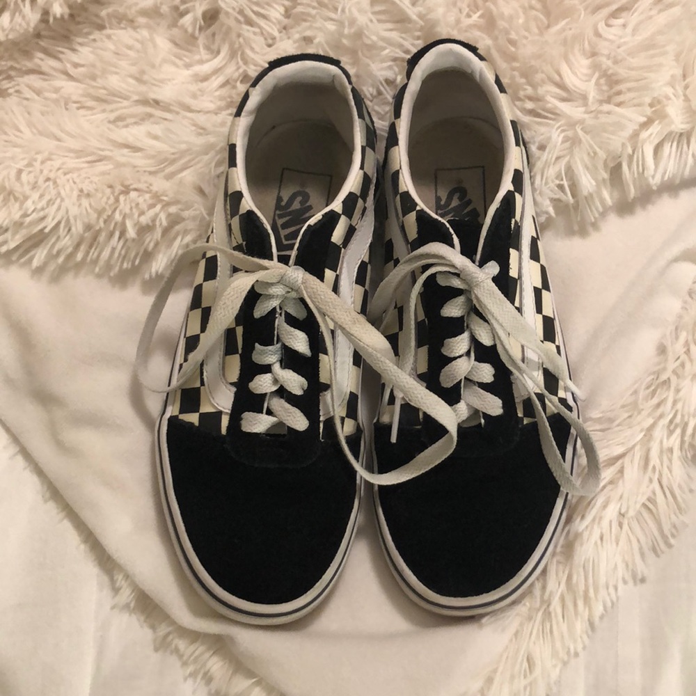 Black and white checkered vans